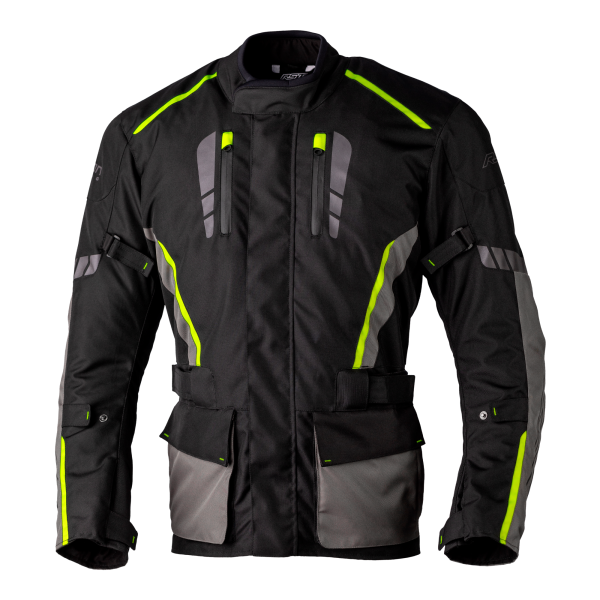 RST RST Axiom Plus Airbag CE Mens Textile Jacket Black/Yellow